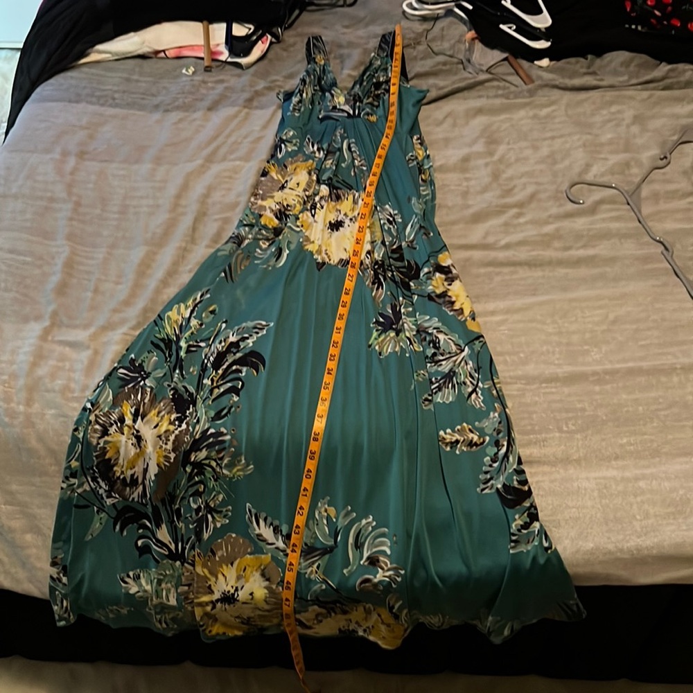 Teal maxi dress